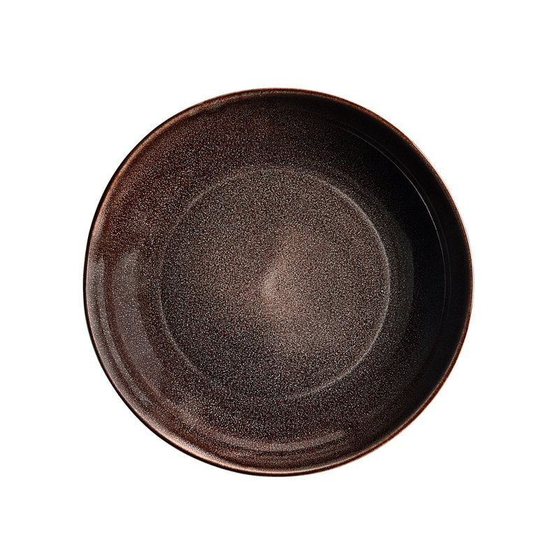 Gray Stoneware Dinner Bowl - 8.66-Inch, Microwave & Dishwasher Safe