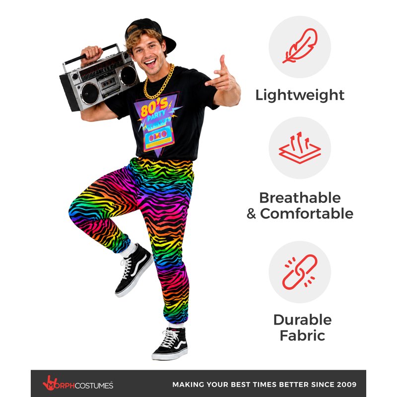 80s Party Dude Men Halloween Costume - Morph M