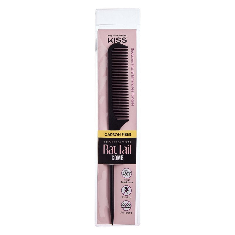 Carbon Fiber Rat Tail Hair Comb - Multipack Options Available