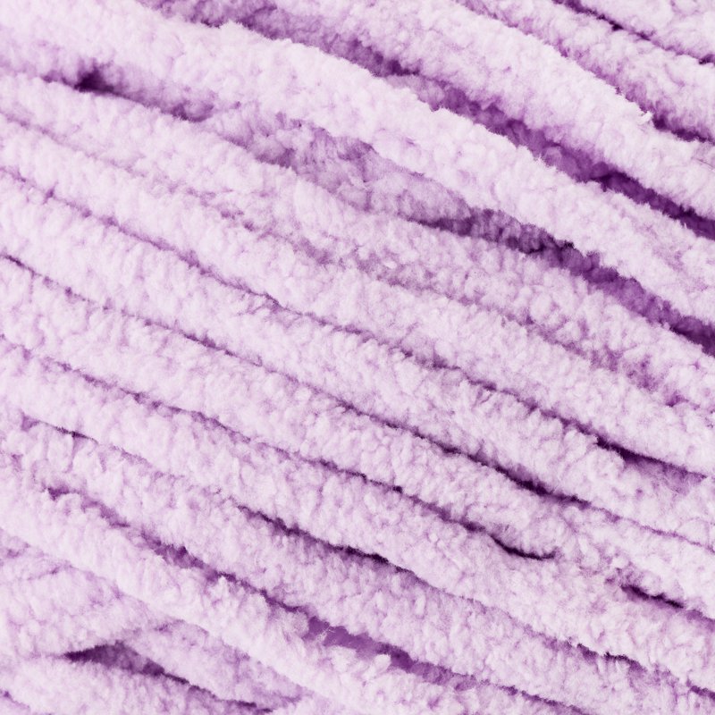 Bulky Lilac Chenille Yarn - 220 Yards Soft Polyester for Knitting & Crafting