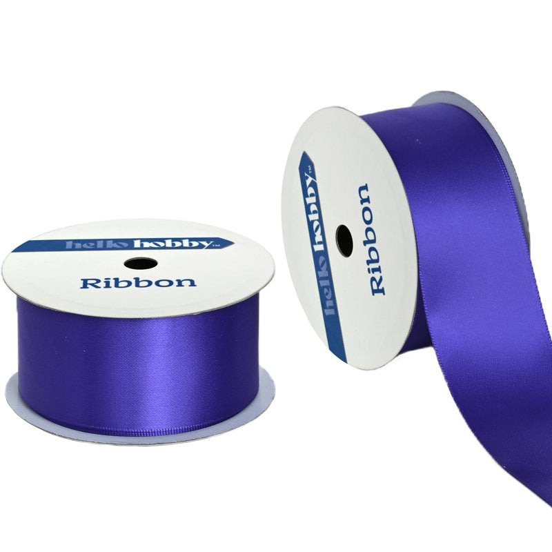 Purple Satin Ribbon 1.5 Inch Wide, 7 Yards - Elegant Craft & Gift Wrap Ribbon