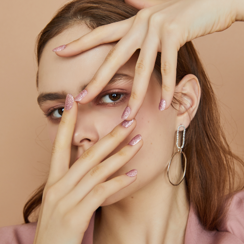 Semi-Cured Gel Nail Strips - Pixie Dust for Elegant Manicure