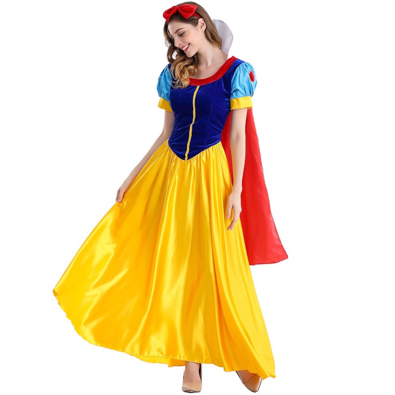 Snow Princess Dress for Women Halloween Fairy Tale Costume Size S-4XL - Variation A S