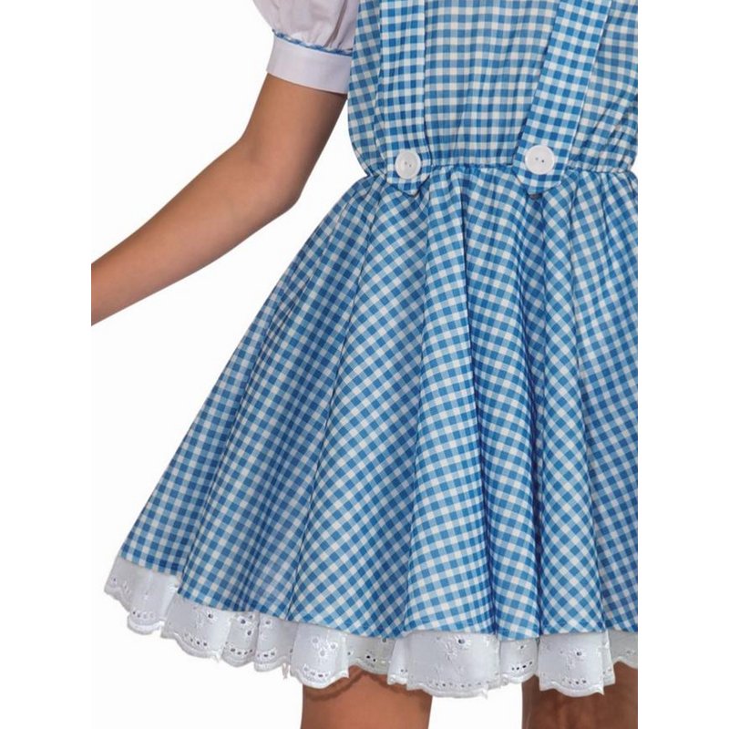 Child Dorothy Wizard of Oz Halloween Costume - Blue Gingham Dress, Big Girls M Variation