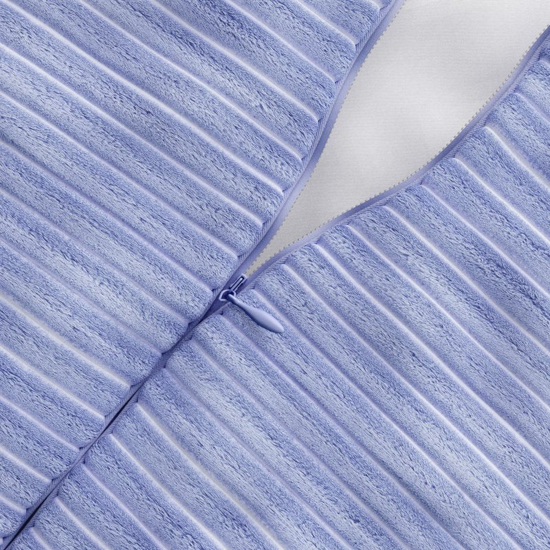 Kids Body Pillow with Plush Ribbed Corduroy Cover - 48x20 Light Purple
