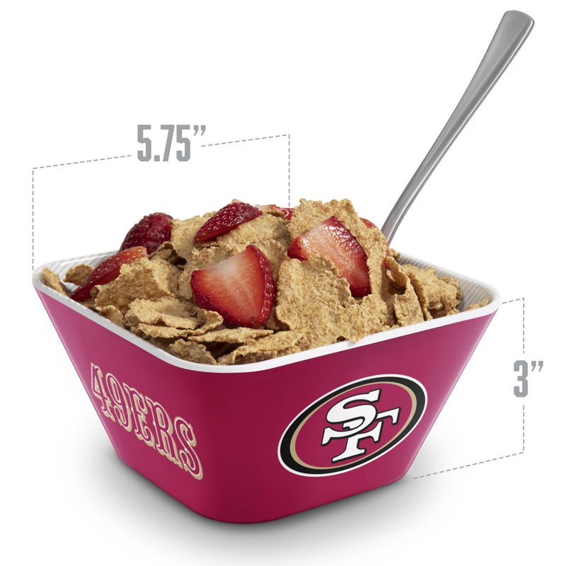 San Francisco 49ers Snack Bowl - Durable Melamine for Game Day