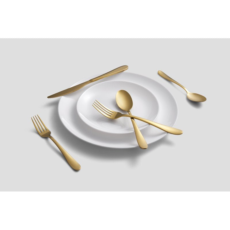 20-Piece Gold Stainless Steel Flatware Set - 3 Pack, Service for 4