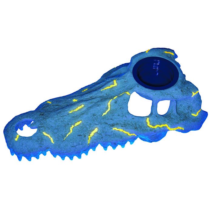 Large UV-Detecting Crocodile Skull Decor with Rapid Sense Technology - 1 Count