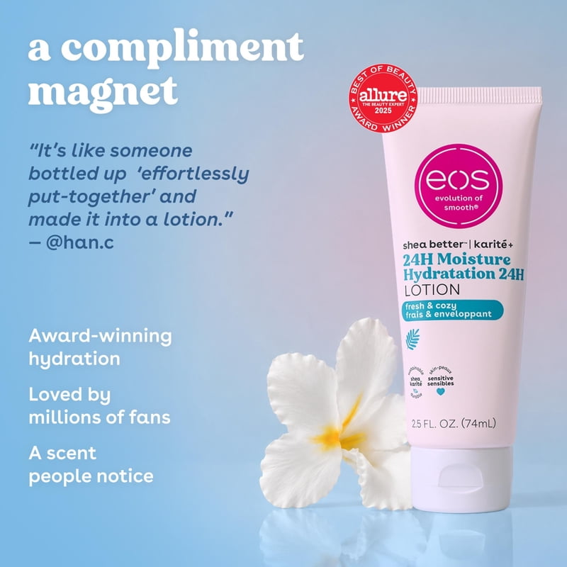 Fresh & Cozy Body Lotion with Shea Butter - 2.5 fl oz Moisturizing Cream