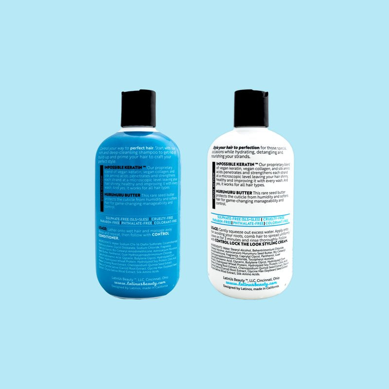 Anti-Frizz Hair Care Set - 12oz Shampoo & Conditioner Duo