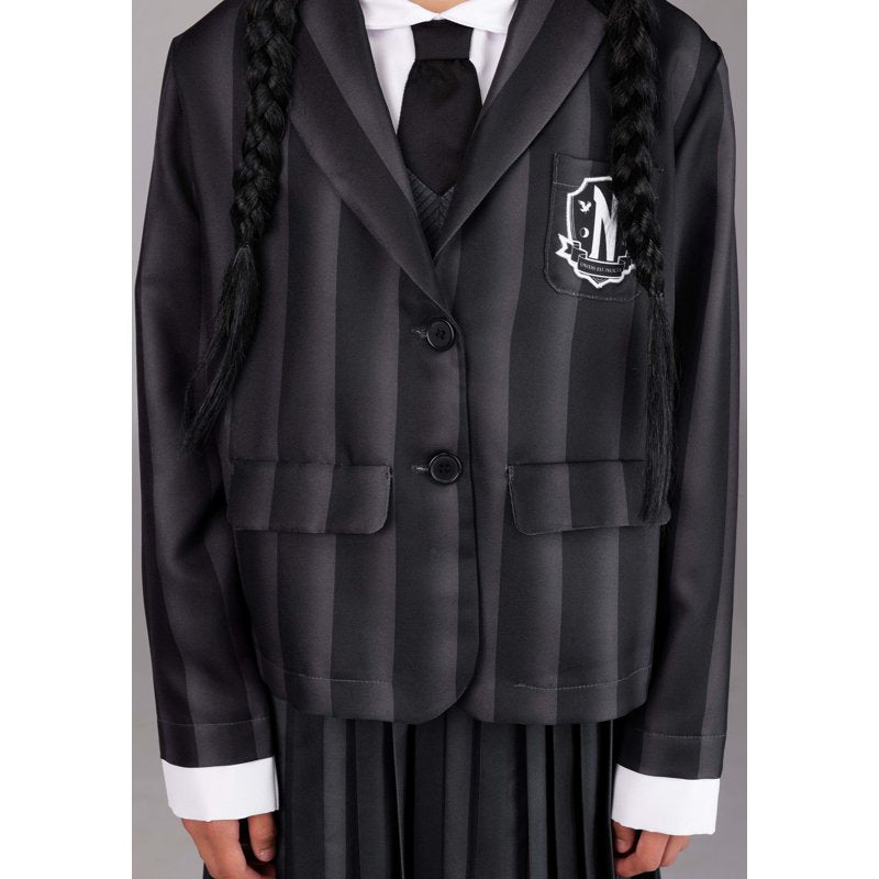 Wednesday Nevermore Girl's Costume Size 4/6 - Addams Family Inspired Dress