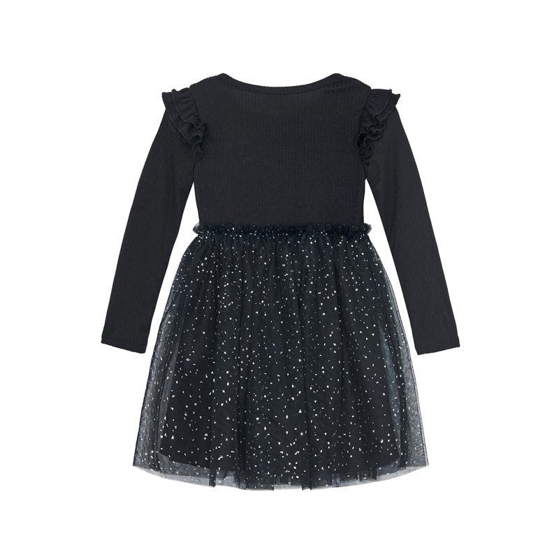 Toddler Girl Halloween Tutu Dress - Black Soot, 12 Months to 5 Years