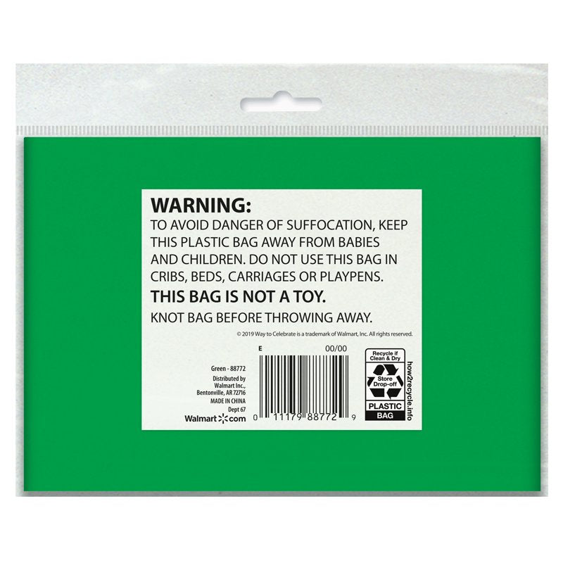 84-Inch Green Round Plastic Table Cover - 6 Pack