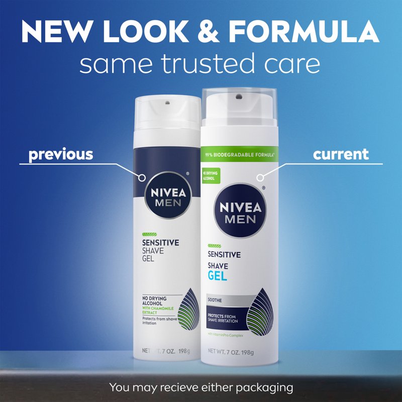 Sensitive Shave Gel for Men with VitaminPro Complex - 7 oz