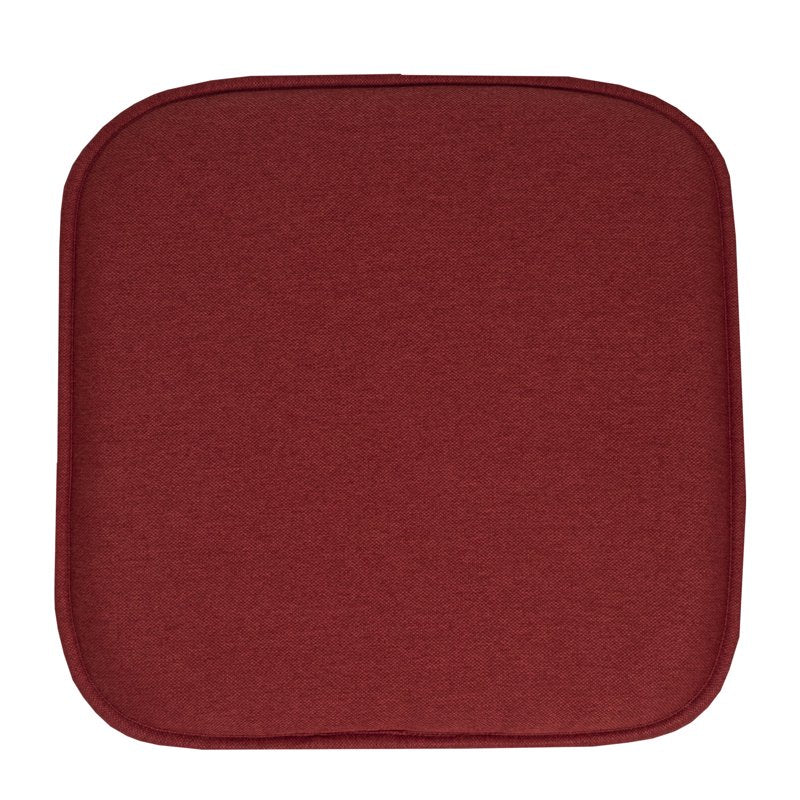Memory Foam Chair Pads 12-Pack with Jacquard Cover - Wine