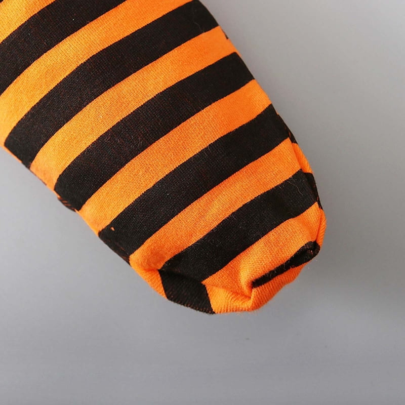 Newborn Baby Halloween Costume A212 Orange 18-24 Months - Funny Pumpkin Romper & Striped Pants Set Trick or Treat Clothes