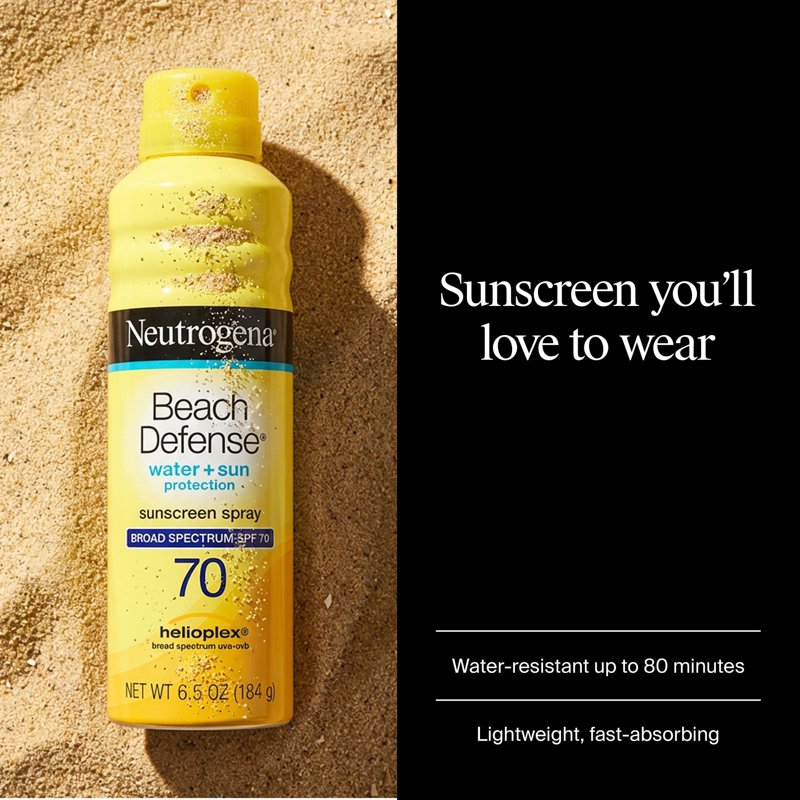 Beach Defense Sunscreen Spray SPF 70 - 6.5 oz