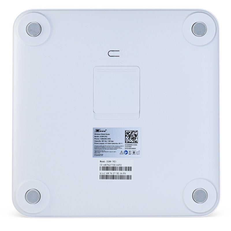 Bluetooth Body Composition Scale - Measures 12 Metrics, Supports 397 lbs Capacity