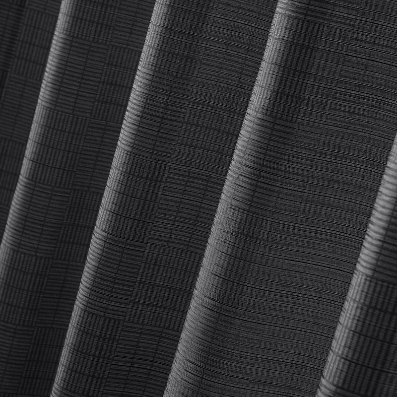 Mainstays Linear Square Gray Fabric Shower Curtain - 72 x 72 inches