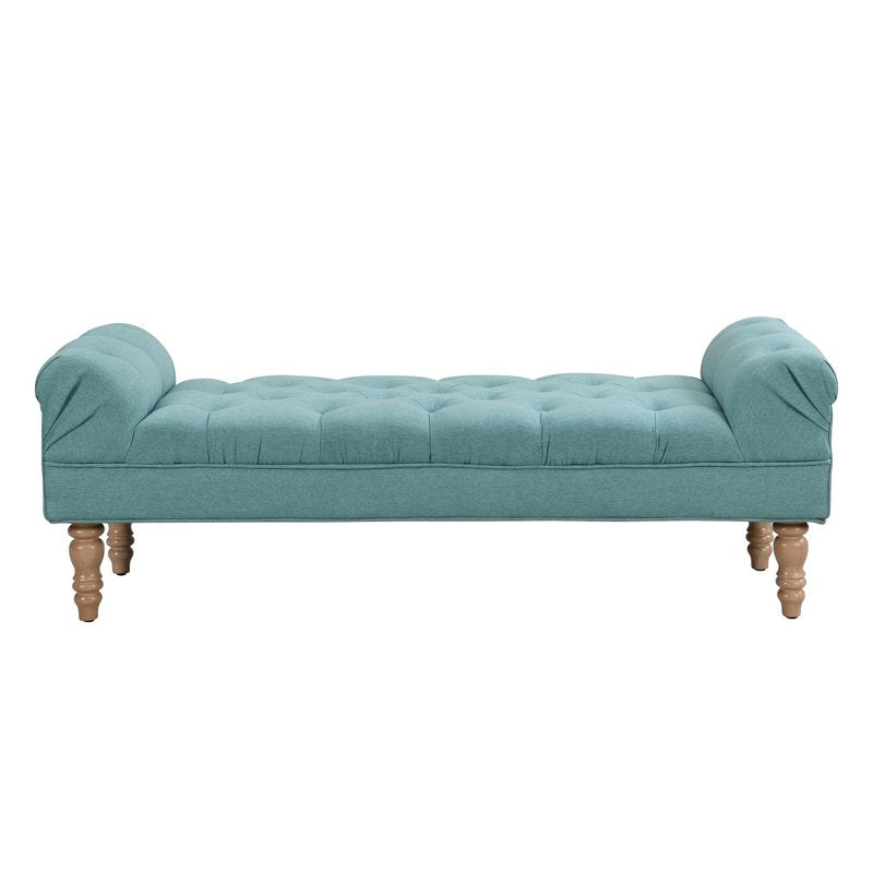 Upholstered End of Bed Bench with Button Tufting - Multiple Colors