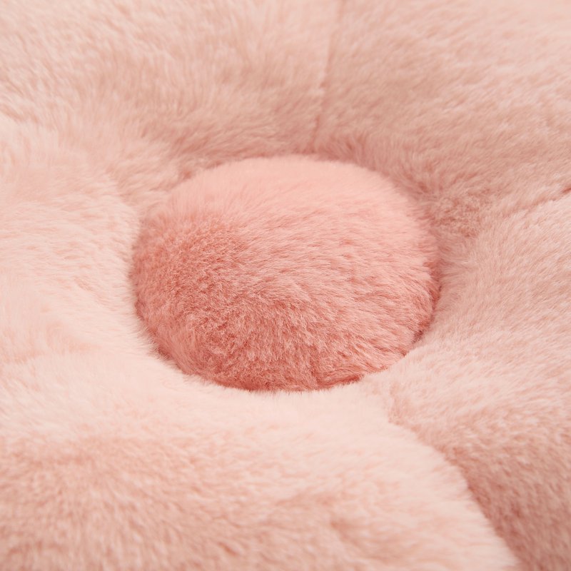 Pink Floral Nursery Pillow - 12x12 Children's Decorative Cushion