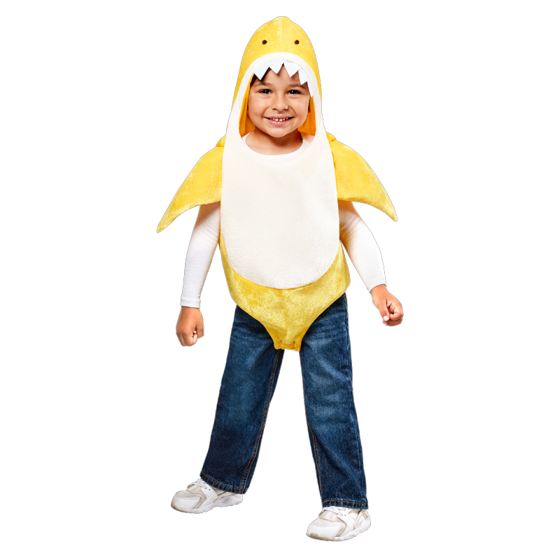 Toddler Baby Shark Halloween Costume - Size 2T with Sound Box, Yellow