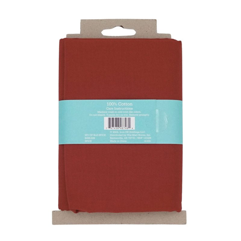 Solid Cotton Fabric 1 Yard Pack - Spice, 44" Wide for Quilting & Sewing - 2 Pack