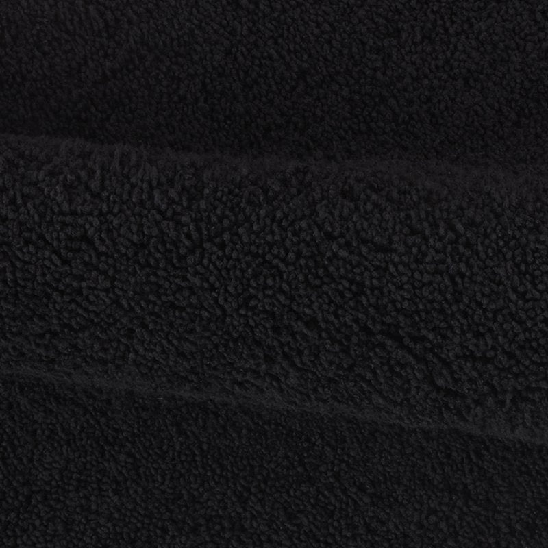Bath Rug 20x34 Inches - Recycled Polyester, Non-Slip, Black, Single