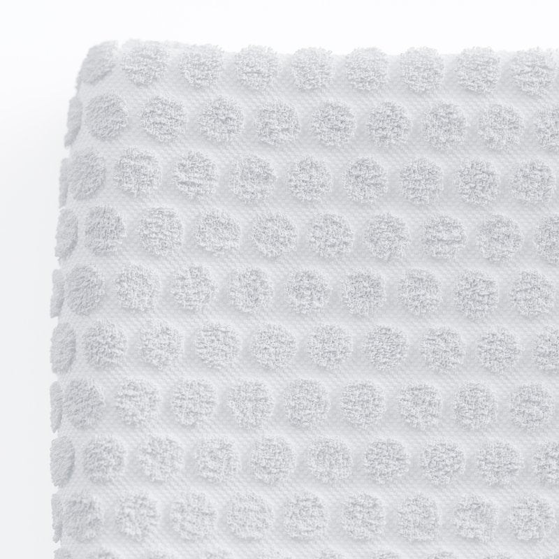 Dot-Print Cotton Bath Set - 6 Piece Off White Towels & Washcloths - Drew Barrymore