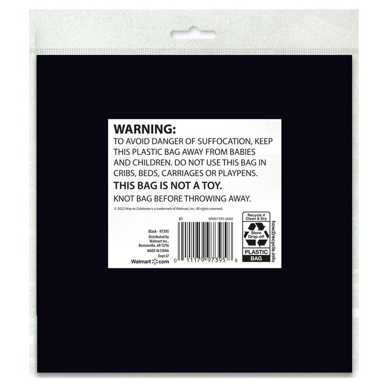 Black Rectangular Plastic Table Cover - 54 x 108 Inches - Single
