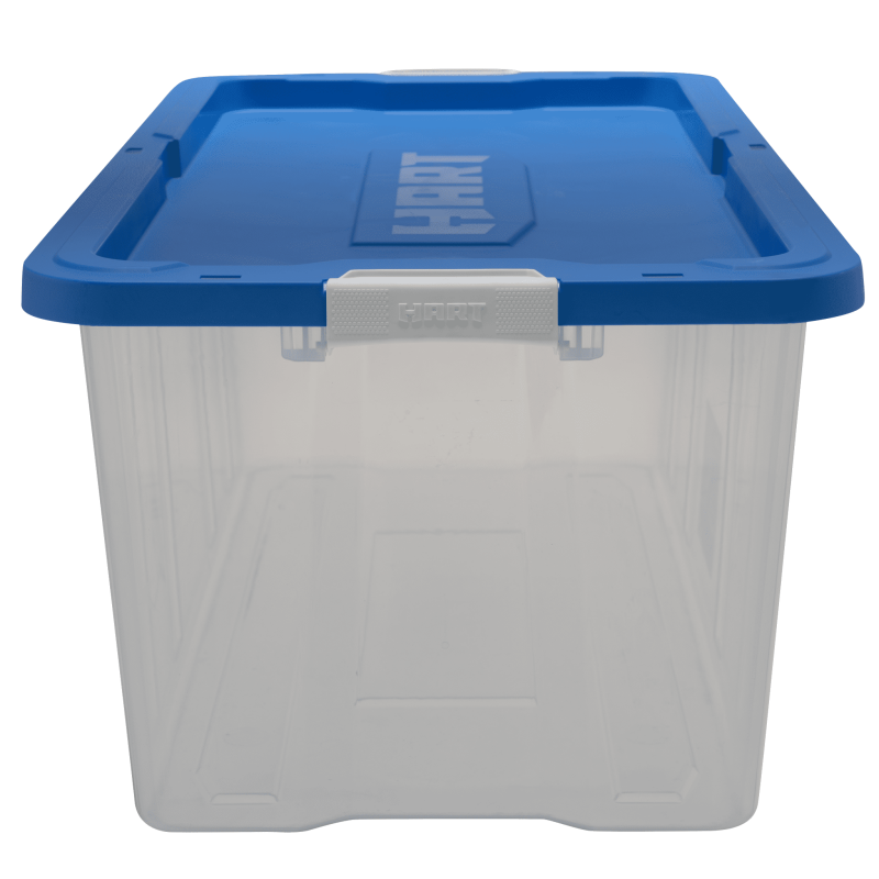 160 Quart Clear Plastic Storage Bin Set - Stackable Latching Containers