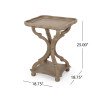 Accent Table with Hourglass Design - French Country Style