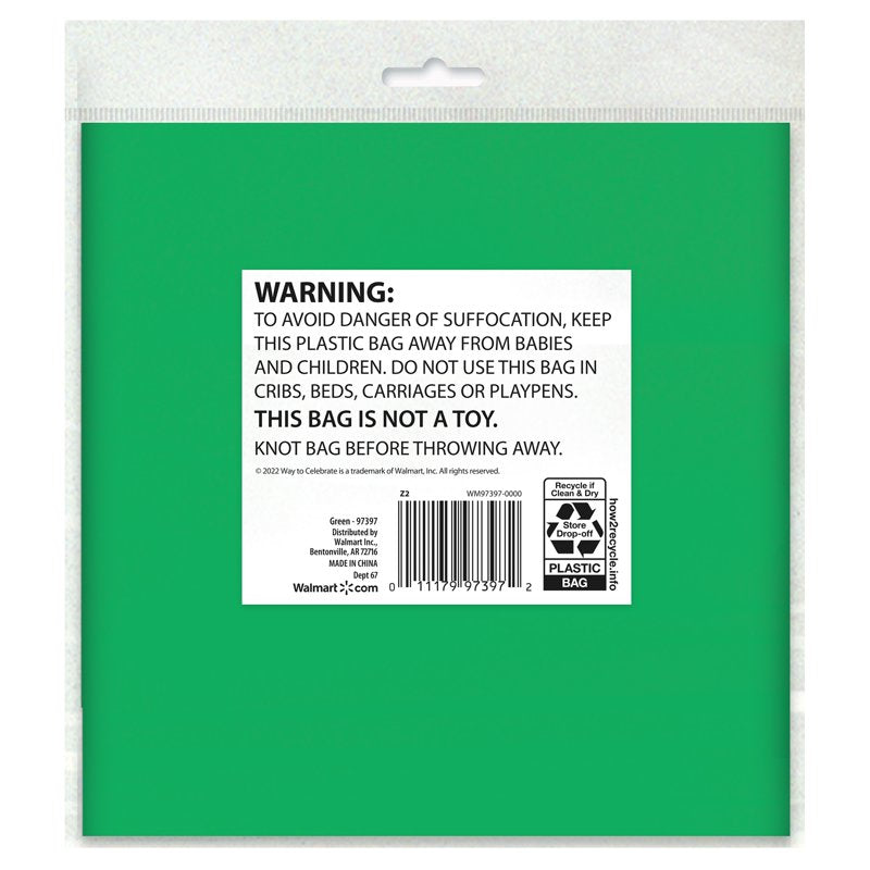 Green Rectangular Plastic Table Cover - 54 x 108 Inches - Single