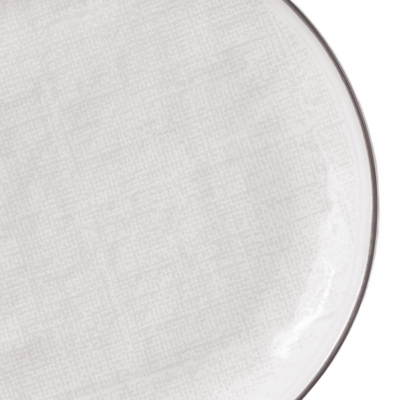 Stoneware Salad Plate - Cream - 8.37 Inch Diameter