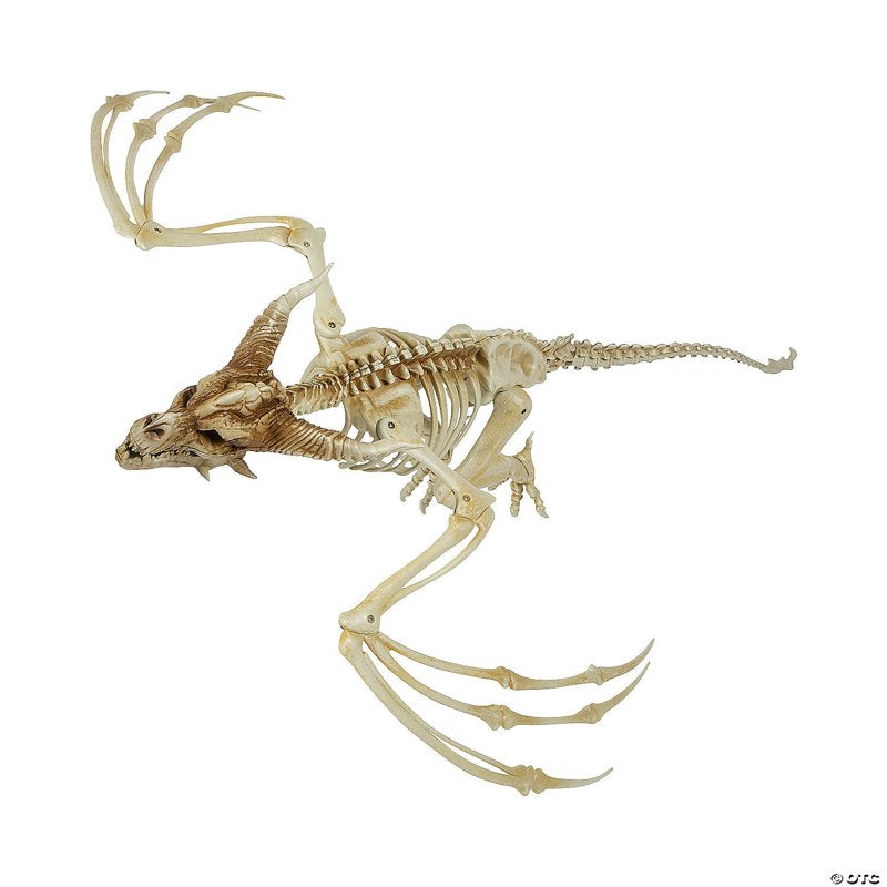 Large Halloween Pterosaur Skeleton Decoration - Hanging Plastic Skeleton for Party & Outdoor Decor