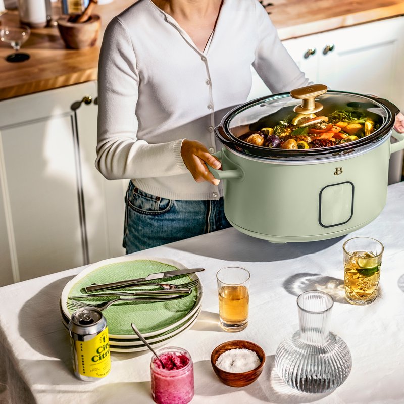 6 Qt Programmable Slow Cooker - Sage Green
