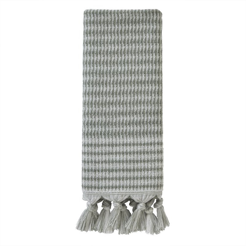 Longborough Hand Towels Set - 2 Pack Turkish Cotton Sage Bathroom Accessories