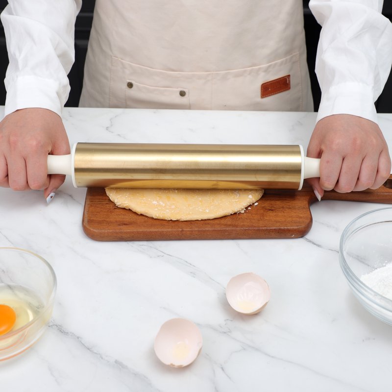 Ergonomic Nonstick Rolling Pin with Comfortable Handles