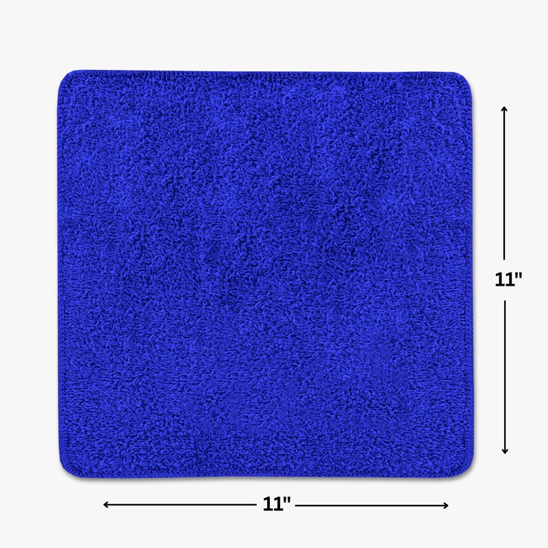 Mainstays 18-Pack White Cotton Washcloths - Blue Atoll Variation