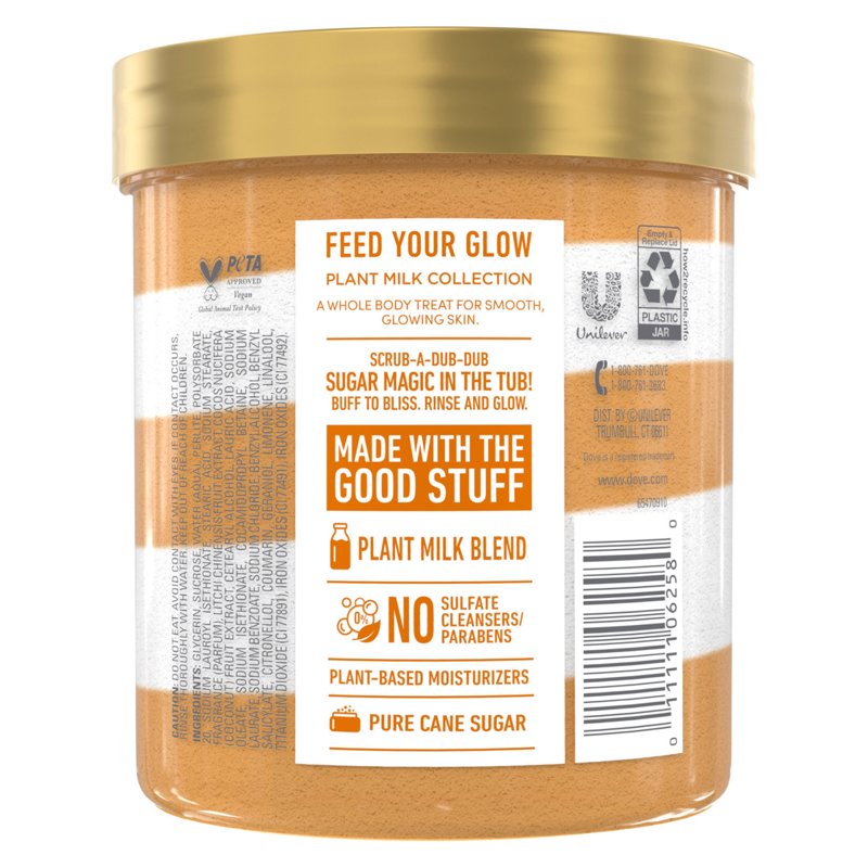 Coconut Milk & Lychee Sugar Body Scrub - Gentle Exfoliating Skin Treatment