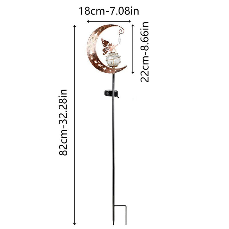 Outdoor Solar Flower Lamp A - Waterproof Garden Hanging Light Decor