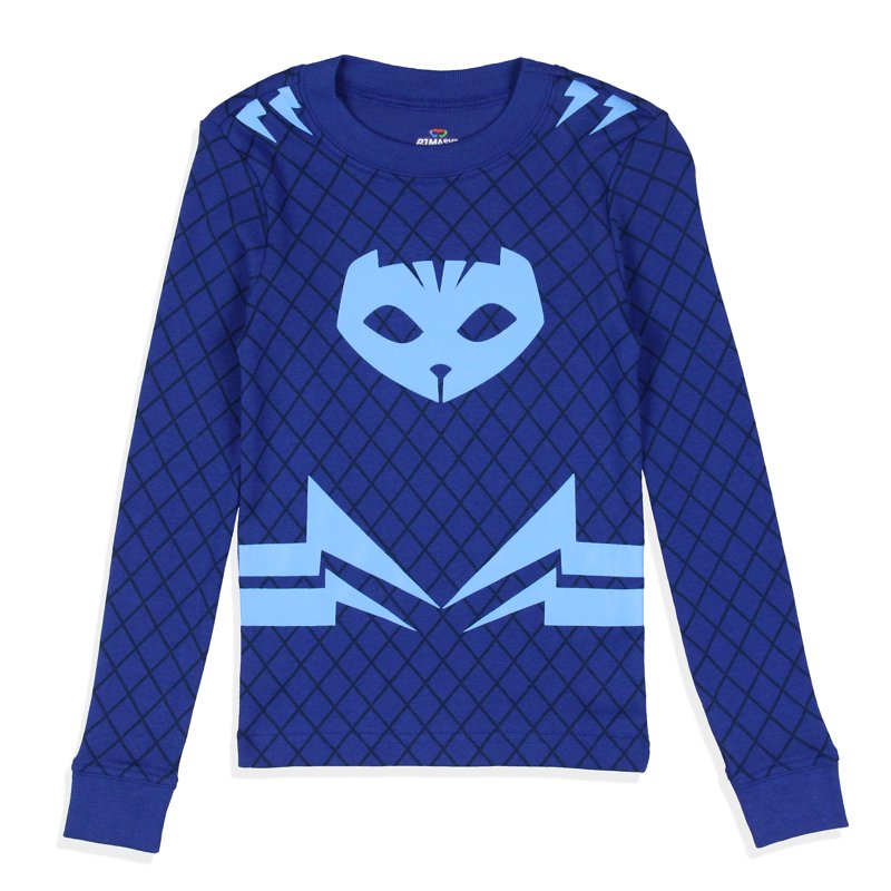 Blue Toddler Girls Boys PJ Masks Catboy Costume Pajama Set - 3T