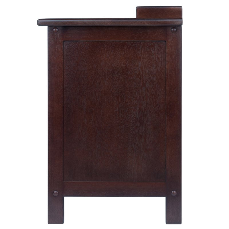 Adriana Storage Bench with 3 Drawers - Walnut Finish