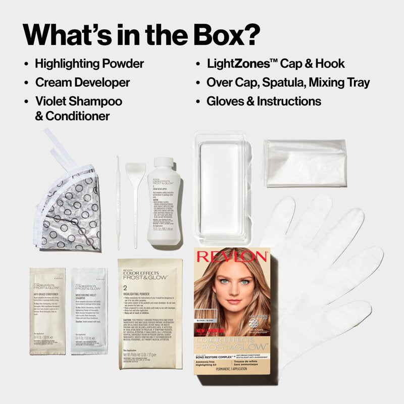 Permanent Blonde Hair Highlighting Kit with Anti-Breakage Formula