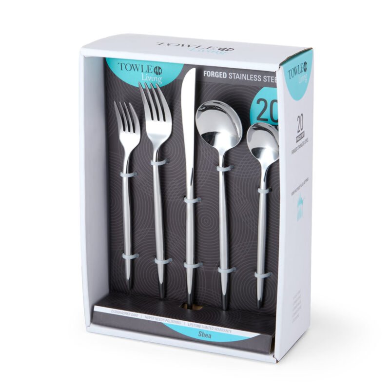 20-Piece Stainless Steel Flatware Set - Service for 4