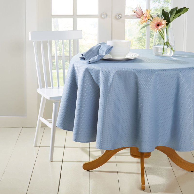 McKenna Tablecloth - Dusk, 70" Round Microfiber with Textured Design