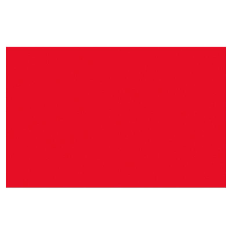 54 IN x 108 IN Red Rectangular Plastic Table Cover - Single