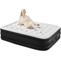 16-Inch Twin Air Mattress Bed with Built-In Pump - Portable for Camping & Guests