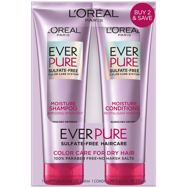 Moisture Shampoo & Conditioner Set with Elnett Slick Cream