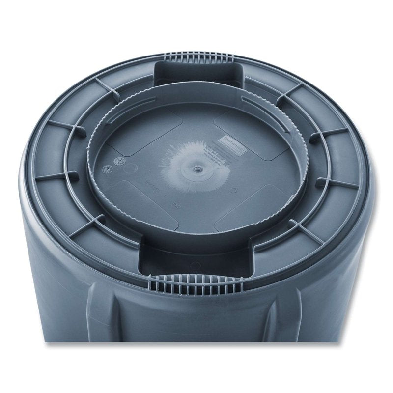 32 Gallon Touchless Indoor Garbage Can - Gray Plastic Waste Bin